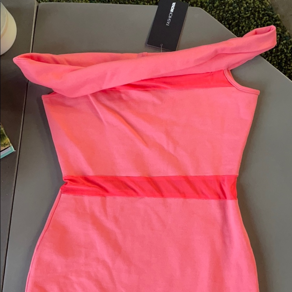 Hot pink dress